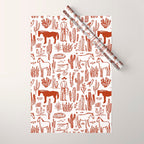 Western Desert Pattern Cowboy Horses Cactus Southwest Ranch Wrapping Paper Gallery Image 1