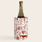Western Desert Pattern Cowboy Horses Cactus Southwest Ranch Wine Chiller Gallery Image 3