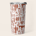 Western Desert Pattern Cowboy Horses Cactus Southwest Ranch Travel Mug Gallery Image 2
