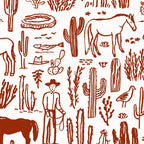 Western Desert Pattern Cowboy Horses Cactus Southwest Ranch Coffee Mug Gallery Image 2