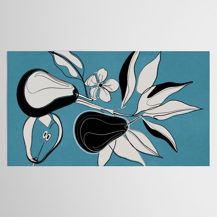 Line Art Pears 1 Tablecloth Gallery Image 2