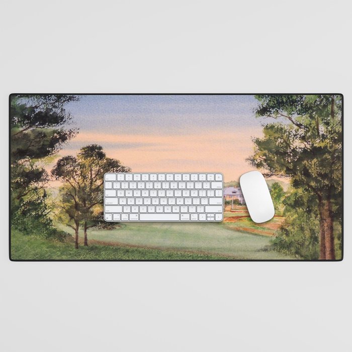 Hamilton Farm Golf Club Highlands Course 18th hole Desk Mat Gallery Image 1