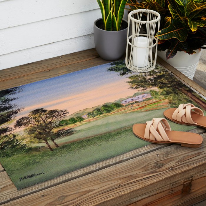 Hamilton Farm Golf Club Highlands Course 18th hole Outdoor Rug Gallery Image 2