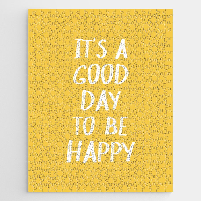 It's a Good Day to Be Happy - Yellow Jigsaw Puzzle Gallery Image 1