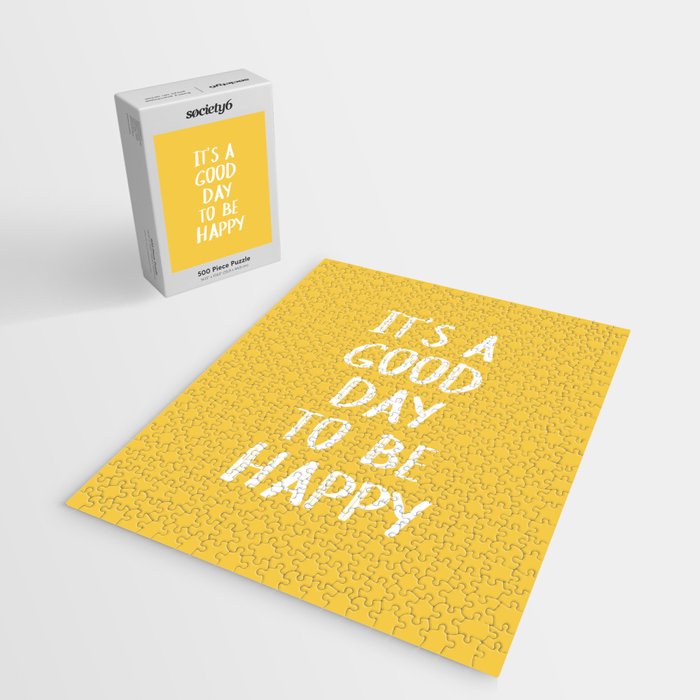 It's a Good Day to Be Happy - Yellow Jigsaw Puzzle Gallery Image 2