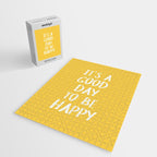 It's a Good Day to Be Happy - Yellow Jigsaw Puzzle Gallery Image 2
