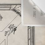 Baseball Patent - Sports Fan Softball Baseball Art - Antique Wall Tapestry Gallery Image 3