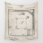Baseball Patent - Sports Fan Softball Baseball Art - Antique Wall Tapestry Gallery Image 4