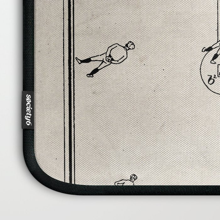 Baseball Patent - Sports Fan Softball Baseball Art - Antique Laptop Sleeve Gallery Image 3