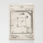 Baseball Patent - Sports Fan Softball Baseball Art - Antique Stationery Card Gallery Image 2