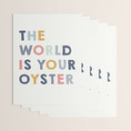 The World is Your Oyster quote, perfect for an ocean theme nursery Wrapping Paper Gallery Image 3