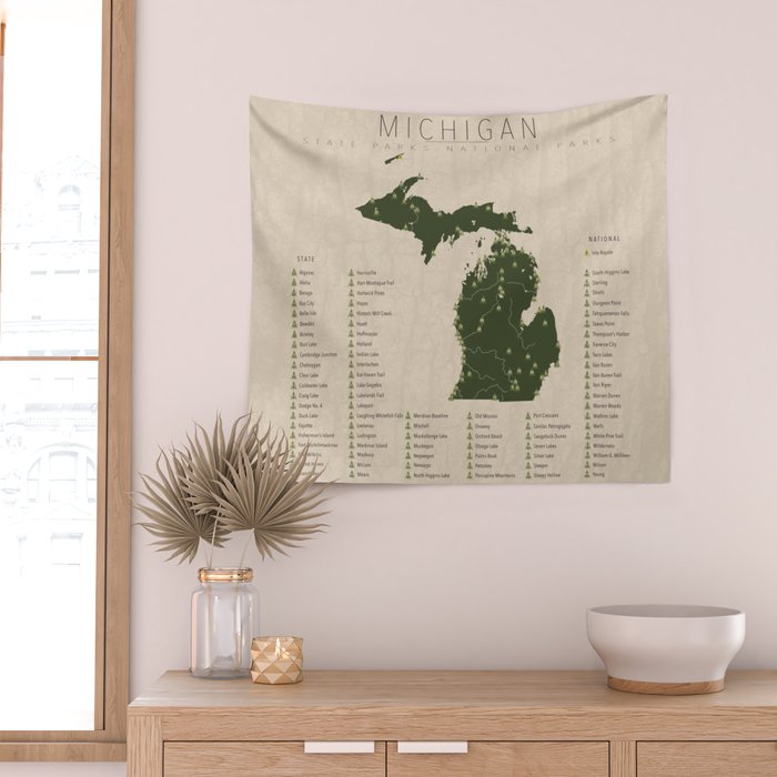 Michigan Parks Wall Tapestry Gallery Image 2