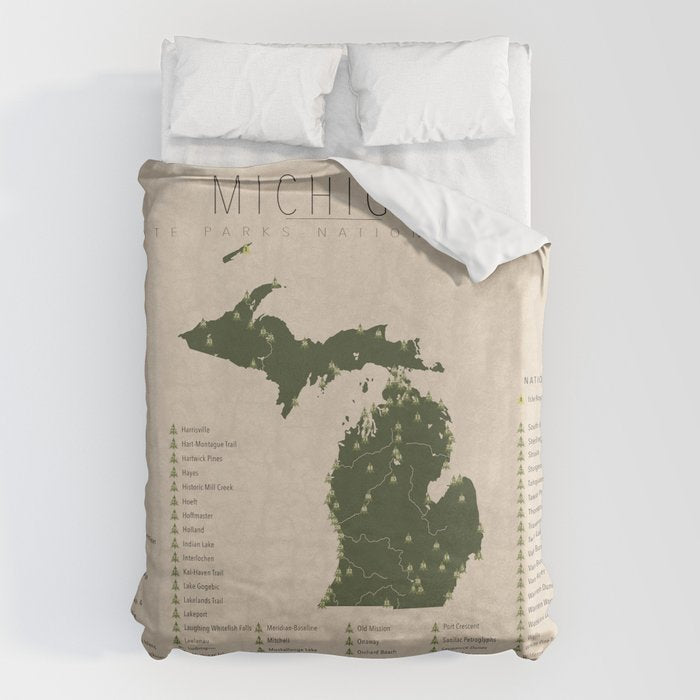 Michigan Parks Duvet Cover Gallery Image 1