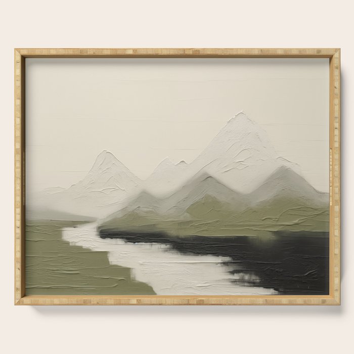 Sage Landscape IV Serving Tray Gallery Image 1