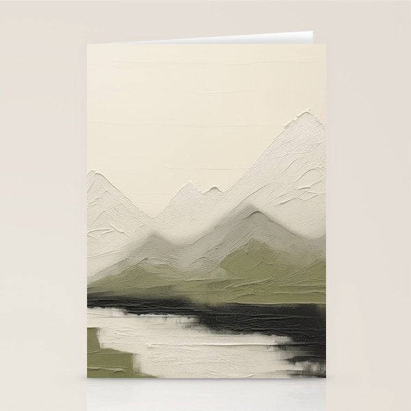 Sage Landscape IV Stationery Card Gallery Image 1