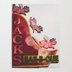 Nashville Broadway Neo sign x Jack's BBQ Poster Gallery Image 4