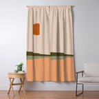 Landscape Minimalism Sun / Moon III Window Curtain Gallery Image 5