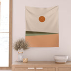 Landscape Minimalism Sun / Moon III Wall Tapestry Gallery Image 2