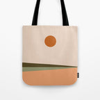 Landscape Minimalism Sun / Moon III Tote Bag Gallery Image 1