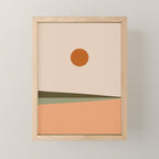 Landscape Minimalism Sun / Moon III Mini Art Print Gallery Image 1