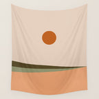 Landscape Minimalism Sun / Moon III Wall Tapestry Gallery Image 4