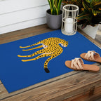 The Stare 2: Golden Cheetah Edition Outdoor Rug Gallery Image 2