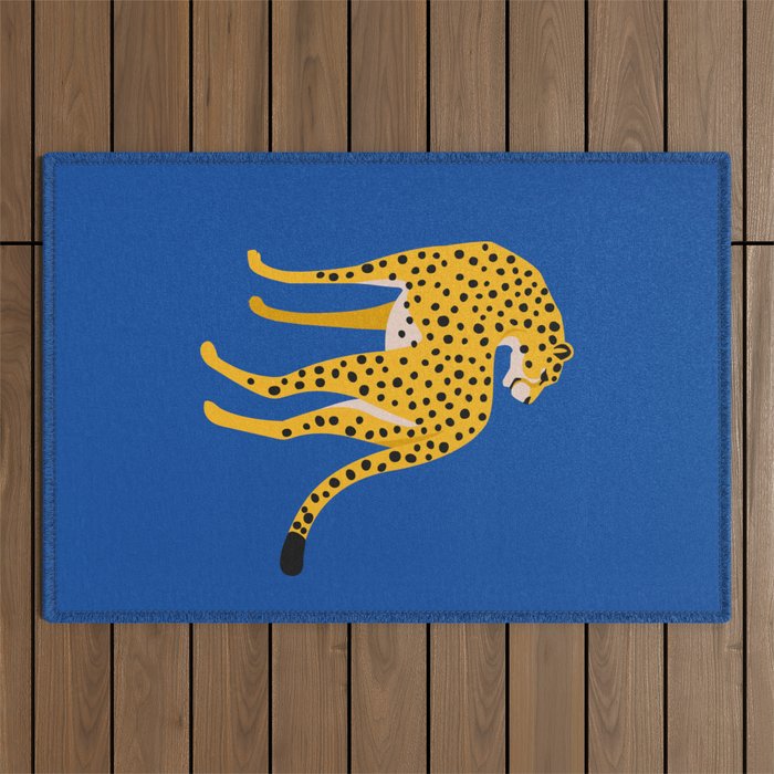 The Stare 2: Golden Cheetah Edition Outdoor Rug Gallery Image 1