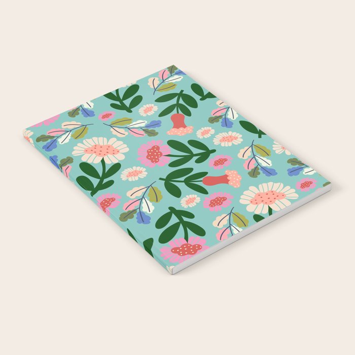 Super Bloom - Bright Floral Pattern Notebook Gallery Image 2