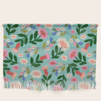 Super Bloom - Bright Floral Pattern Wall Hanging Gallery Image 1