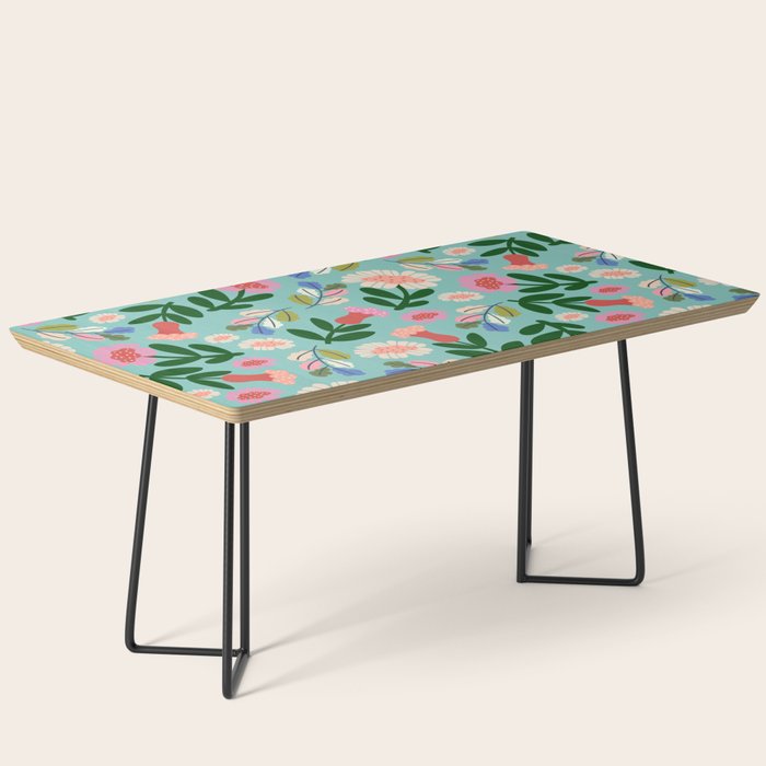 Super Bloom - Bright Floral Pattern Coffee Table Gallery Image 1