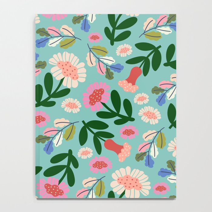 Super Bloom - Bright Floral Pattern Notebook Gallery Image 4