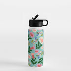Super Bloom - Bright Floral Pattern Water Bottle Gallery Image 1