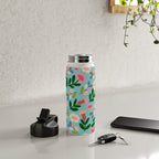Super Bloom - Bright Floral Pattern Water Bottle Gallery Image 4