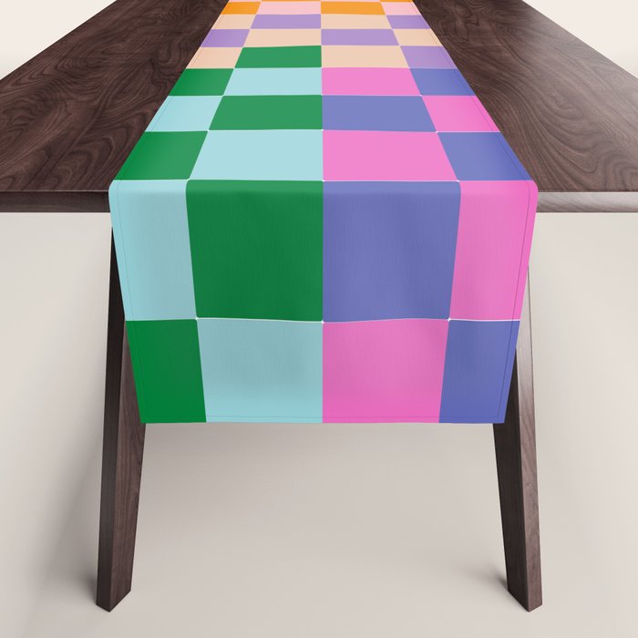 Checkerboard Collage Table Runner Gallery Image 1