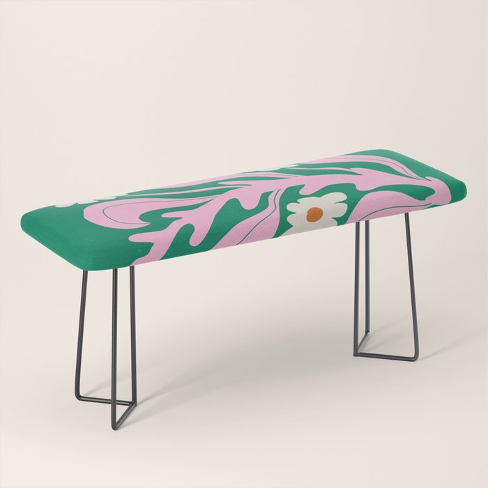 Lavender & Tropical Green: Les Fleurs | Flower Market Color Series 08 Bench Gallery Image 1