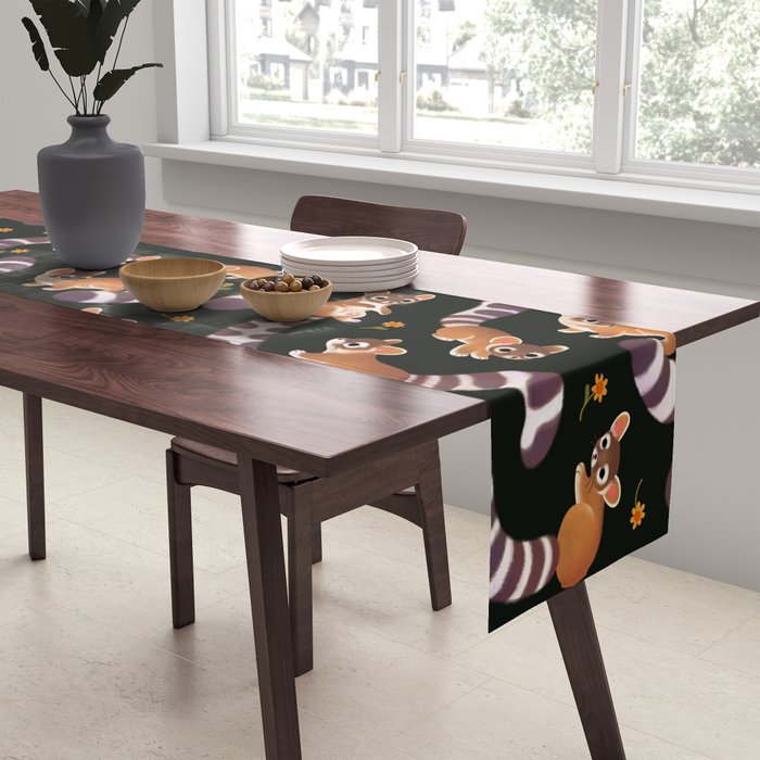 Ringtail - dark Table Runner Gallery Image 2