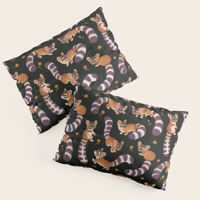 Ringtail - dark Pillow Sham Gallery Image 1