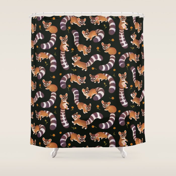 Ringtail - dark Shower Curtain Gallery Image 1