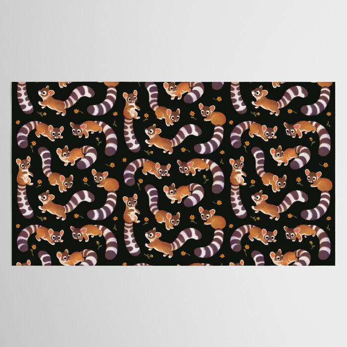 Ringtail - dark Tablecloth Gallery Image 2