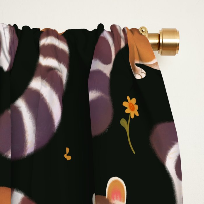 Ringtail - dark Window Curtain Gallery Image 2