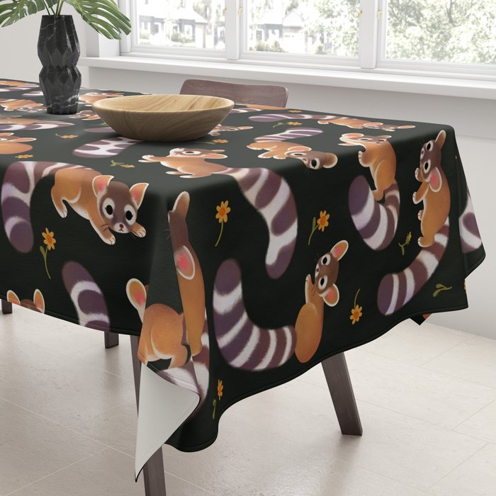 Ringtail - dark Tablecloth Gallery Image 3