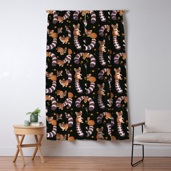 Ringtail - dark Window Curtain Gallery Image 5