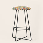 Mid Century Modern Eucalyptus with Retro Vibes Stool Gallery Image 1