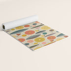 Mid Century Modern Eucalyptus with Retro Vibes Yoga Mat Gallery Image 2