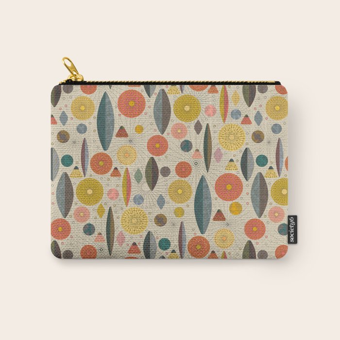 Mid Century Modern Eucalyptus with Retro Vibes Carry All Pouch Gallery Image 1