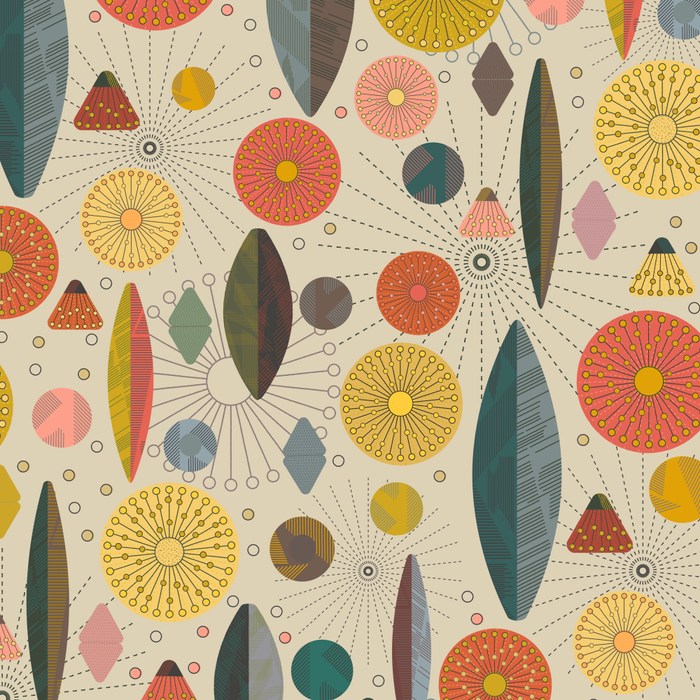Mid Century Modern Eucalyptus with Retro Vibes Coffee Mug Gallery Image 2