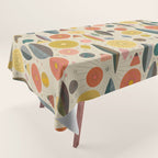 Mid Century Modern Eucalyptus with Retro Vibes Tablecloth Gallery Image 1