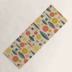 Mid Century Modern Eucalyptus with Retro Vibes Yoga Mat Gallery Image 1