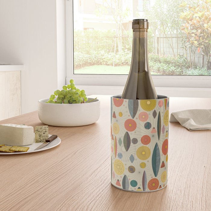 Mid Century Modern Eucalyptus with Retro Vibes Wine Chiller Gallery Image 4