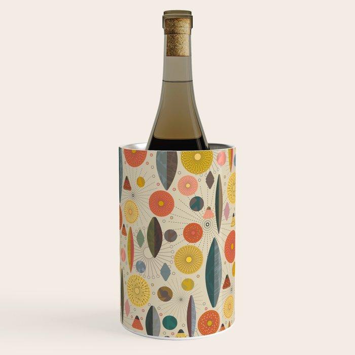 Mid Century Modern Eucalyptus with Retro Vibes Wine Chiller